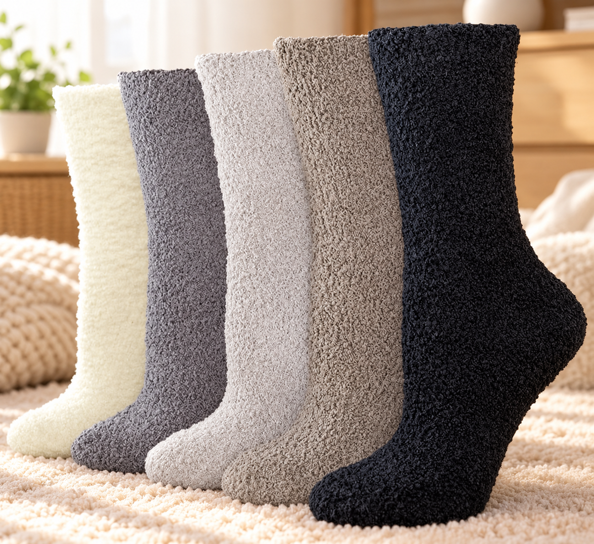 Cozy Fluffy Socks – 5 Pairs