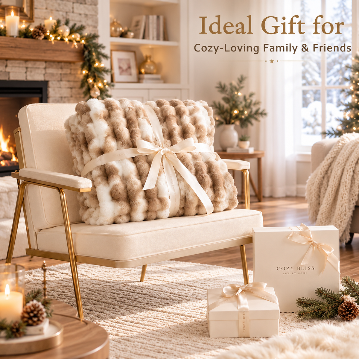 Luxury Faux Fur Throw Blanket