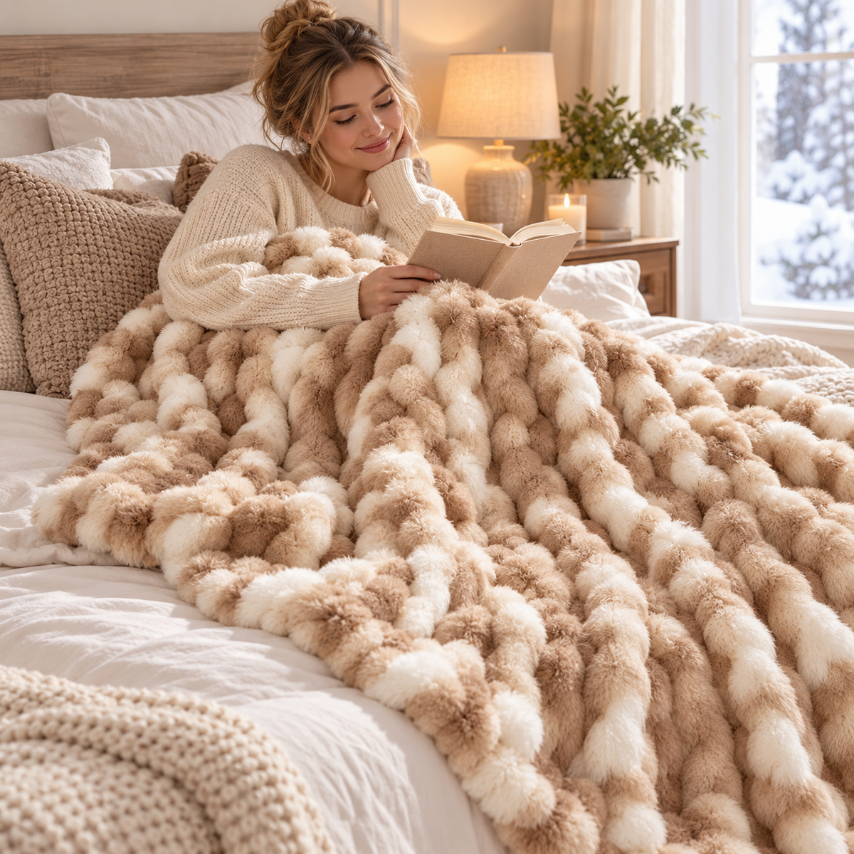 Luxury Faux Fur Throw Blanket