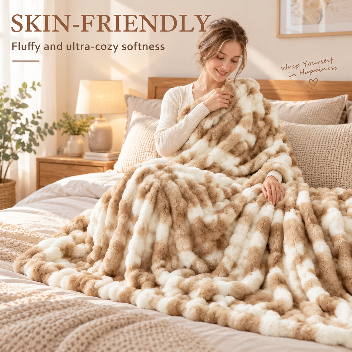 Luxury Faux Fur Throw Blanket